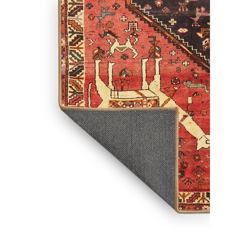 Tapis rouge à motif sud-ouest, Rectangle 5 pi x 7 pi