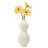  Londen 10" Ribbed White Ceramic Table Vase-400674911-346366649