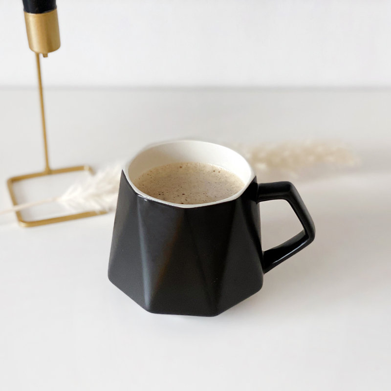Danett Ceramic Coffee Cup, Black
