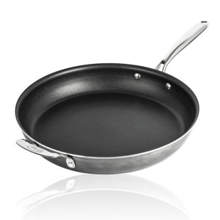 Alpine Cuisine Fry Pan 8 Inch Nonstick Coating Gray, Frying Pans Nonstick  for Stove with Stay Cool & Comfortable Handle, Durable Nonstick Cookware