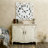 Oversized Flourish Cut-Out 30.12" Wood Wall Clock
