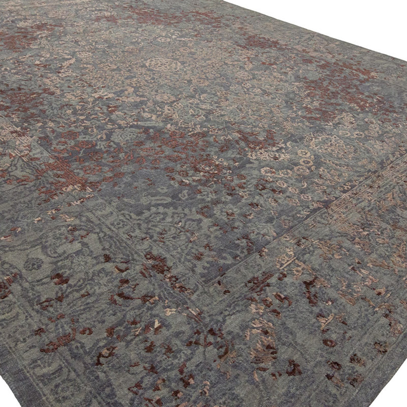 Hand Knotted Area Rug, Rectangle 8' x 10'