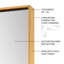 Miroir mural Bork Crosland