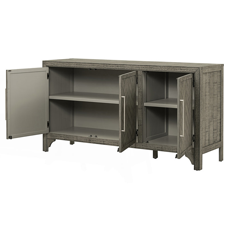 Storage Cabinet With Adjustable Shelves, Gray