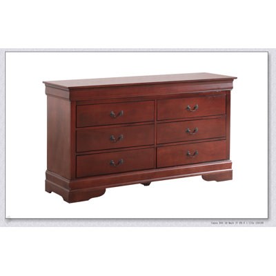 Commode en cerisier de style traditionnel avec tiroirs à queue d'aronde et quincaillerie en métal, solution de rangement élégante et durable pour la chambre à coucher
