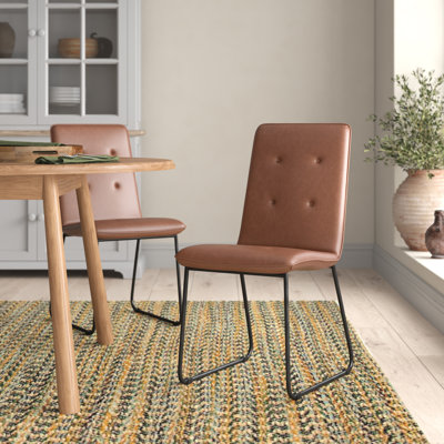 Chantilly 45cm H Tufted Upholstered Side Chair in Grey