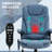 High Back Vibration Massage Office Chair With 6 Vibration Points, Heated Reclining PU Leather Computer Chair With Armrest And Remote, Blue-1787121190