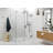 Illume 53 in. x 34 in. x 78 in. 90-degree Fully Frameless Wall Hinged Glass Shower Enclosure-90628573