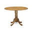 L'ensemble 5 pièces de table et chaises de cuisine comprend une table de salle à manger ronde avec Dropleaf et 4 chaises de salle à manger Parson en tissu brun naturel-1891728520-1891728523