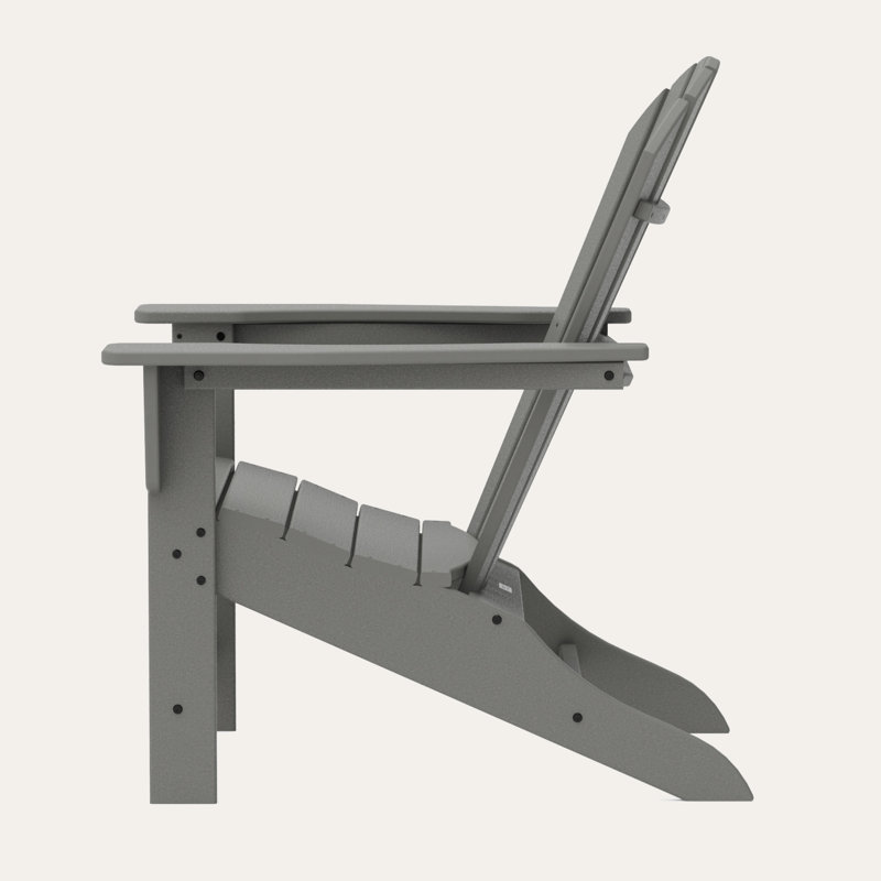 POLYWOOD Adirondack Chair, Slate Gray
