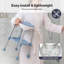  Shower Chair Swivel 6-Level Adjustable Height Shower Bath Stool Seat
