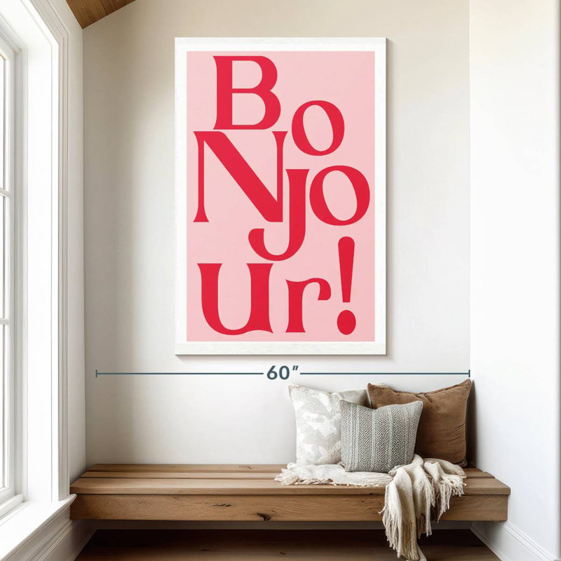 Tergel Pink Bonjour, 51" H x 34" W