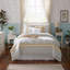 Ensemble d'édredon 9 pièces en percale de coton jaune grand-127671433-127671431
