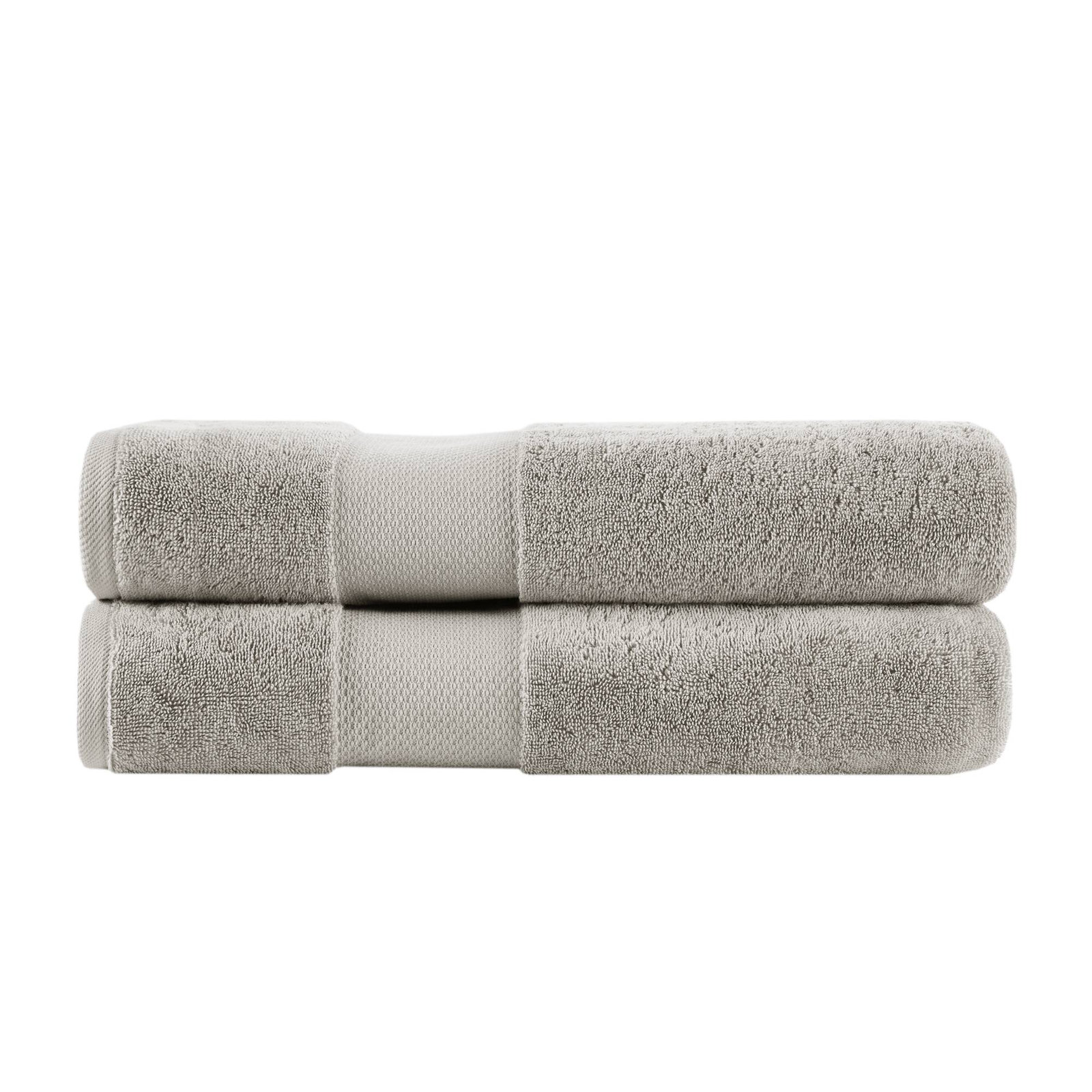 Turkish Cotton Quick-Dry Towel Set, Gray, Bath Sheets - 2 Pack