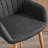 29.5'' Linen Upholstered Bar Stool with Wooden Legs-1300083061