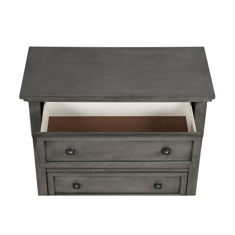 Manlius 36'' W 5 - Drawer Dresser, Gray
