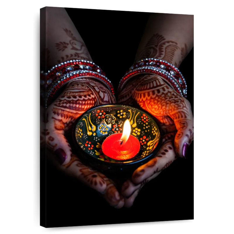 Adella, l'hindouisme, Diwali Festival, H 12 po x l 8 po