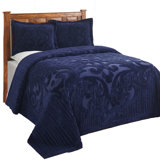 Ashton 100% Cotton Chenille Bedspread with Medallion Pattern,  Soft & Breathable Coverlet, Luxurious Bedding for All Seasons, Machine Washable