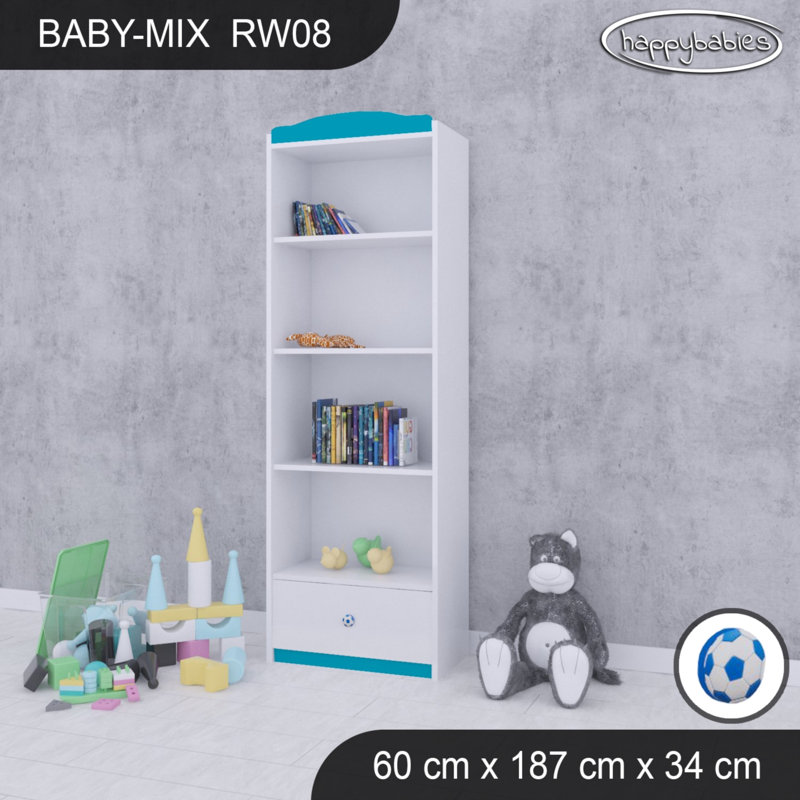 Baby Mix 187cm H Kids Cube, Blue, 187cm H x 60cm W x 34cm D