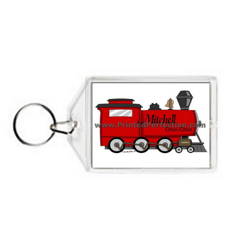 Personalized Train Acrylic Key Chain