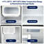 65L Built-In Refrigerator, Dual-Zone Compressor Fridge & Freezer Suitable for RV