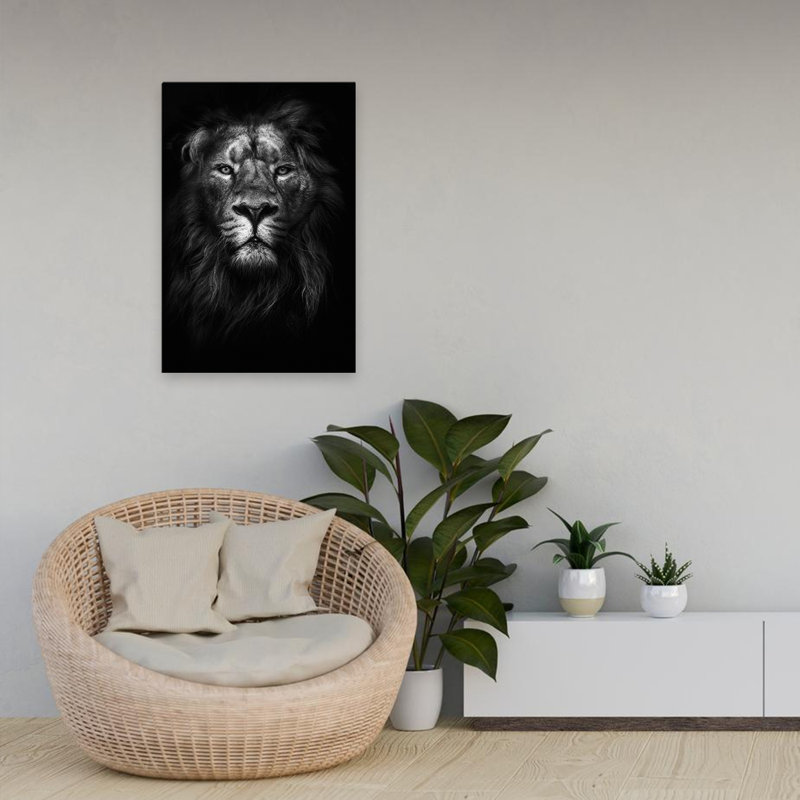 Roi des rois - photographie, art des lions, H 24 po x l 16 po