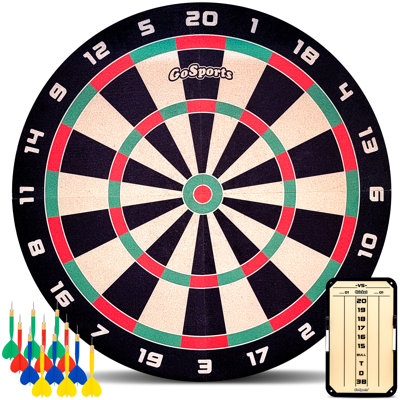 GoSports 3 ft Giant Dartboard - Includes 12 Giant Darts and Scoreboard - New Fun Twist on Darts