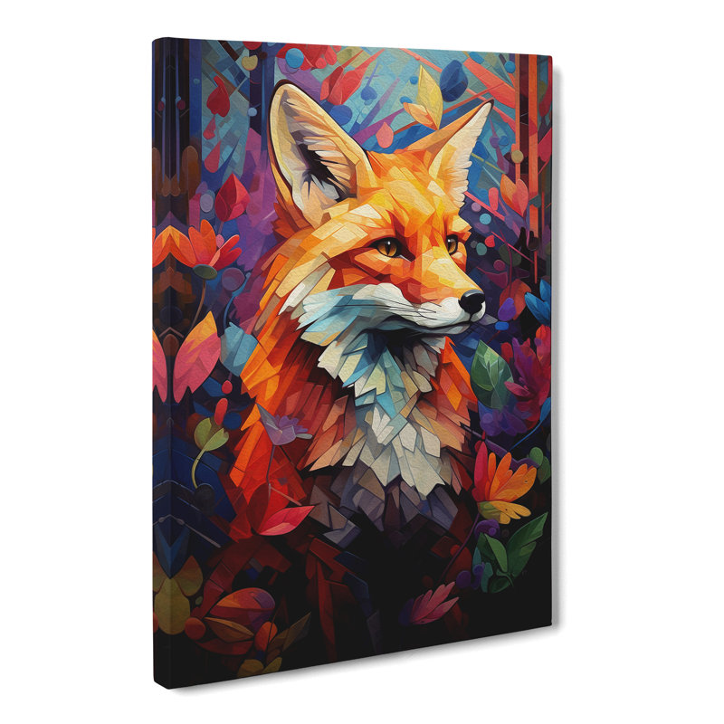 Fox Orphism No.4 - Wrapped Canvas, 76cm H x 50cm W x 3cm D