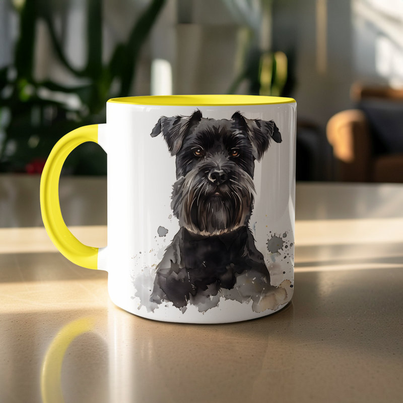 Ceramic Coffee Mug, 2, Yellow