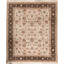 Hand-Knotted High-Quality Ivory and Black Area Rug