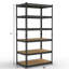 Étagère de rangement à 4 tablettes réglables en acier-1028754999