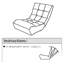 Chaise à dossier réglable à 4 compartiments - pour le confort de la chambre à coucher