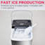 Machine à glaçons Frigidaire avec 26 lb Capacité, machine à glace de comptoir avec fenêtre transparente