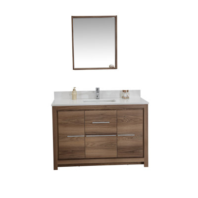Ensemble de meuble-lavabo avec miroir 47,2 po Lameir