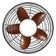 Mistkowski 20" 5 ABS Blades Small Caged Ceiling Fan with LED Lights