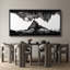 Nature, paysage monochrome, reflet de la montagne, nature abstraite, impression sur toile-98042310-111566019