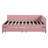 Full Size Upholstered Daybed with 2 Storage Drawers Sofa Bed Frame No Box Spring Needed, Linen Fabric (Pink)(OLD SKU:LP000172AAH

)-1892938392