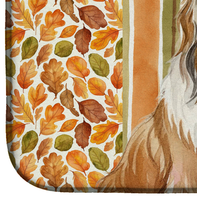 Tapis de séchage d'automne Fawn Beardy Collie