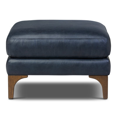 Sorrento Full Grain Genuine Italian Leather Ottoman