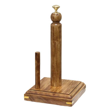 MacKenzie-Childs  Courtly Check Wood Paper Towel Holder