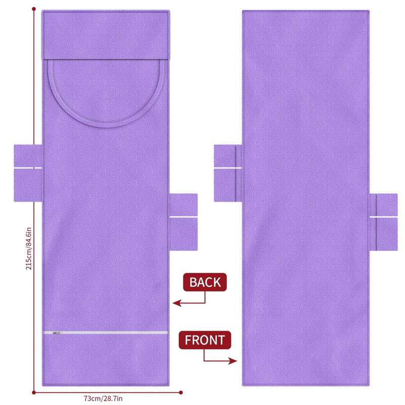 100% Cotton Beach Towel, Purple