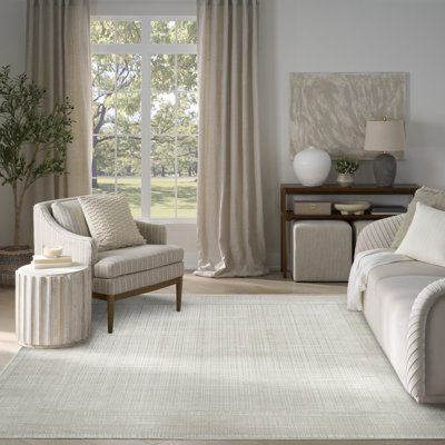 Leuchte 7'10" x 9'10" Beige Modern Indoor Rug