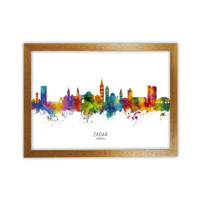 Zadar Croatia Skyline by Michael Tompsett - Print
