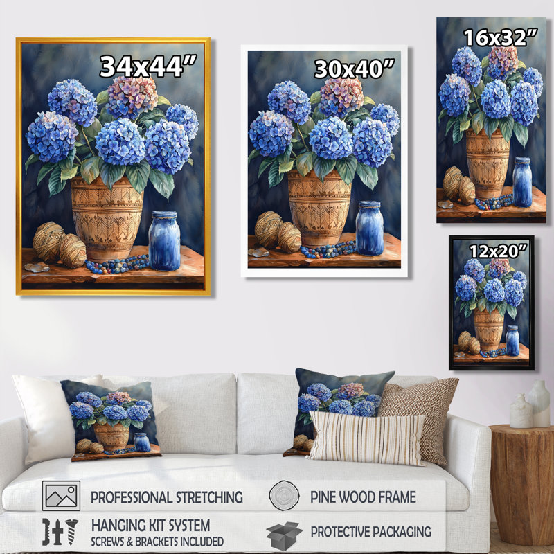 Hausmann - Floral Wall Art Prints, H 32 po x l 24 po, Reproduction encadrée d'une seule photo, Doré