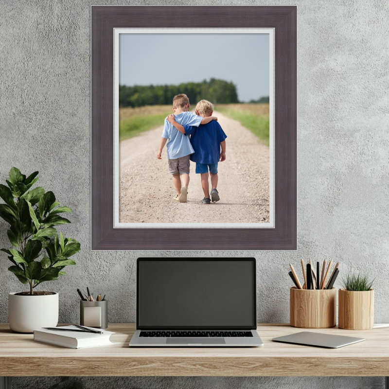 Cadre photo Ellie, 16 x 20, Ellie brun argent