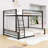 Metal Floor Bunk Bed With Ladder And Guardrails-977893173-977893171