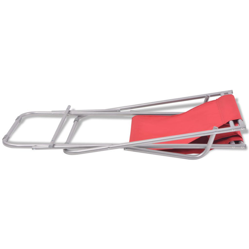 Addyson Folding Beach Chair, Red