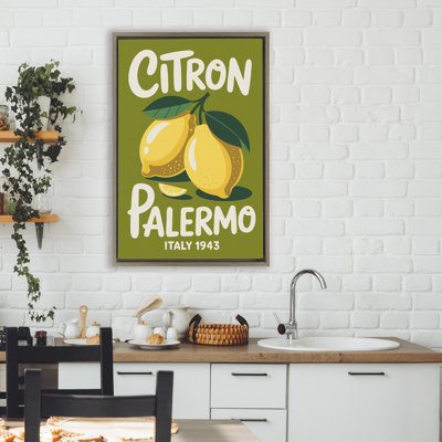 Cadre flottant Citron Palermo Lemons, design par Andreas Magnusson