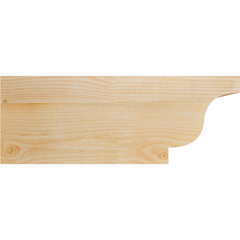 Queue de chevron Newport, Douglas, 12" H x 32" W x 6" D