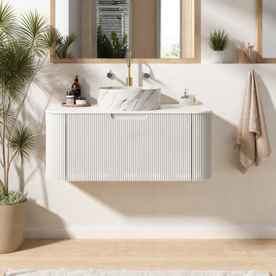 Meuble-lavabo et lavabo 36 po Modern White